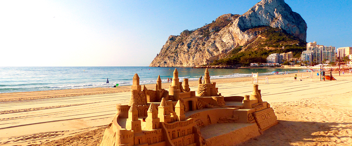 PEñon de Ifach de Calpe desde Playa de la Fossa